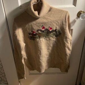 Lauren Ralph Lauren rare jockey camel color turtleneck sweater